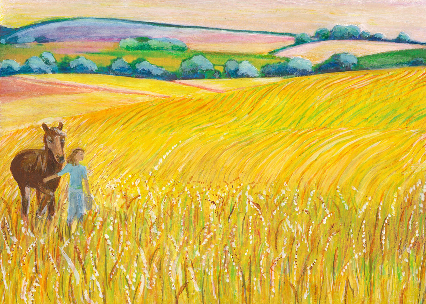 Autumn - Horse & friend in Field