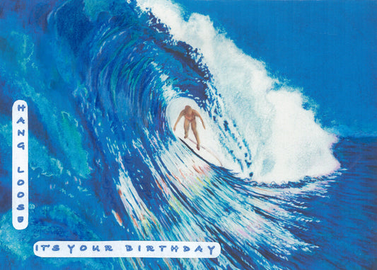 Happy Birthday - Hang Loose Surfer